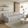WJSHome 102.4inch Modular Sectional Couch,Oversized Loveseat Sofa,Cloud Sofa Couches, Curved Couch for Living Room,No Assembly Required - 4 of 4