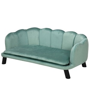 Pearl Design Pet Sofa for Medium and Large Sized Dogs, Pet Bed with Cushion and Solid Wood Legs - 1 of 4