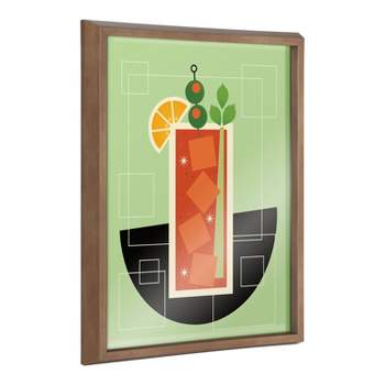 16" x 20" Blake Bloody Mary Framed Printed Art by Amber Leaders Designs Gold - Kate & Laurel All Things Decor