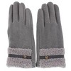 CTM Women's Teddy Synthetic Fleece Touchscreen Winter Gloves - 2 of 3