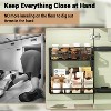 TROPOW Under Sink Storage Organiser, 2 Tier Carbon Steel Pull Out Cabinet Organizer Rack with Sliding Basket, Under Sink Slide Out Storage Shelf - 3 of 4