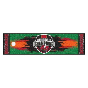 NFL Super Bowl LV Champions Tampa Bay Buccaneers 1.5'x6' Putting Green Mat - 1 of 4