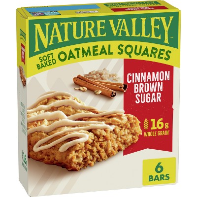 Nature Valley Cinnamon Brown Sugar Soft-Baked Oatmeal Squares - 7.44oz/6ct