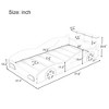 Twin Size Car Bed Car-Shaped Platform Bed Frame with Wheels For Teens, Corduroy, Red/Blue-ModernLuxe - 4 of 4