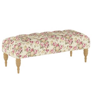 Tufted Bench Cluster Faded Red - Simply Shabby Chic