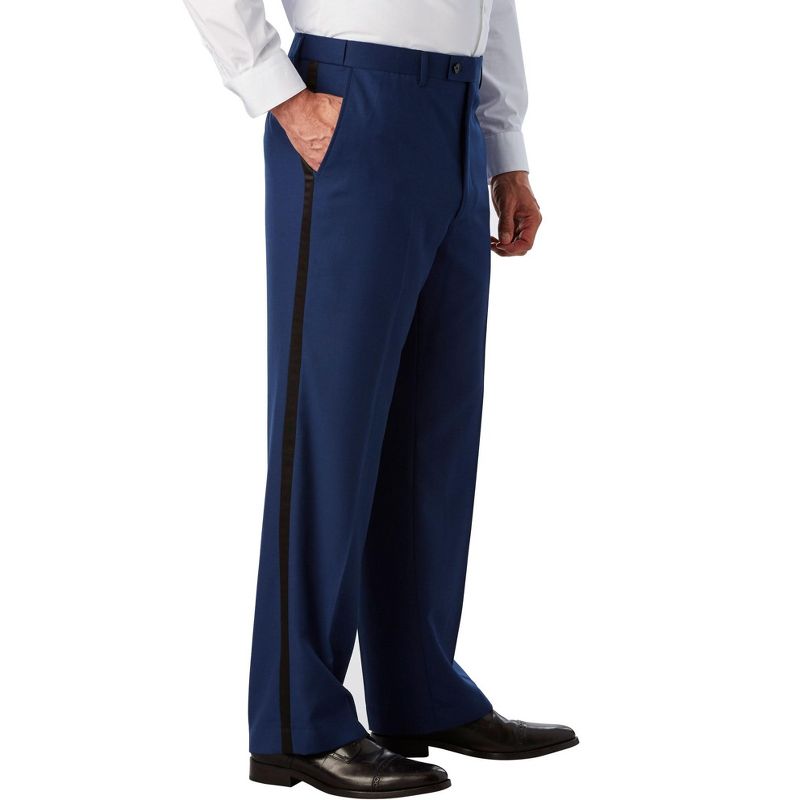 KingSize Men's Big & Tall  Plain Front Tuxedo Pants, 1 of 2