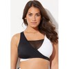 Swimsuits for All Women's Hollywood Colorblock Wrap Bikini Top (Plus Sizes Available) - 4 of 4