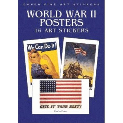 World War II Posters - (Pocket-Size Sticker Collections) by  Anna Samuel (Paperback)