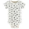 The Peanutshell Baby Boy or Girl Short Sleeve Bodysuits, 5-Pack, Safari Animals, Newborn to 24 Months - 3 of 4