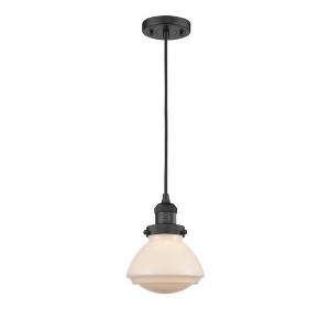 Olean - 1 Light Cord Hung Mini Pendant In Industrial Style-7.75 Inches Tall and 6.75 Inches Wide - 1 of 1