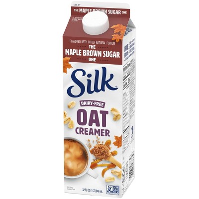 Silk Maple Brown Sugar Dairy-Free Oat Milk Coffee Creamer - 1qt