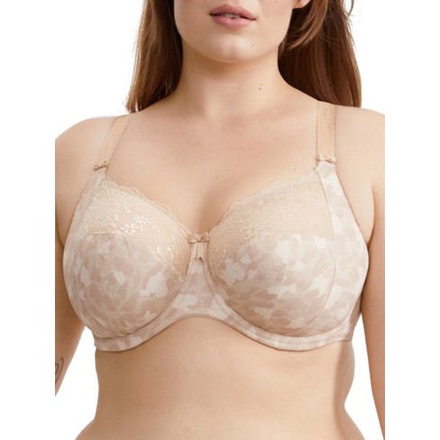 Curvy Couture Plus Cotton Luxe Unlined Wire Free Bra Natural 46dd