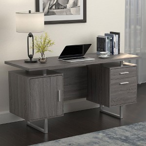PAGED 47.25" L Home Office Desk Reversible Computer Desk with Storage Drawers and File Cabinet for Office - 1 of 4