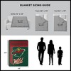 Sweet Home Collection NHL Minnesota Wild 46" x 60" Raschel Throw Blanket - 4 of 4