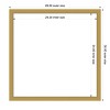 Amanti Art 26"x26" Grace Brushed Gold Narrow Framed Magnetic Dry Erase Board - 4 of 4
