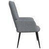 vidaXL Relaxing Chair, Light Gray Fabric - 4 of 4