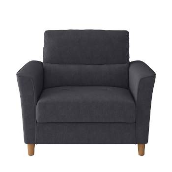 Georgia Upholstered Accent Armchair and a Half - CorLiving