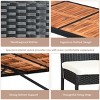 Tangkula 7 Pieces Outdoor Rattan Wicker Dining Table Set with Cushions - 4 of 4