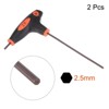 Unique Bargains S2 Steel T-Handle Metric Dual End Hex Wrenches 2 Pcs - 3 of 4