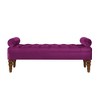 CAVINAS Modern Velvet Long Ottoman Bench with Tufted Button,Upholstered Window Bench for Bedroom,Living Room - 2 of 4