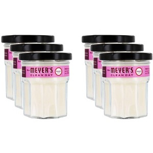 Mrs Meyers Clean Day Candle Peony Small - Case of 6 - 4.9 oz - 1 of 4