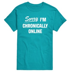 Men's - Instant Message - Sorry I'm Chronically Online Short Sleeve Graphic T-Shirt - 1 of 4