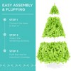Best Choice Products Pre-Lit Lime Green Christmas Tree, Artificial Full Holiday Decoration w/ Incandescent Lights - 4 of 4