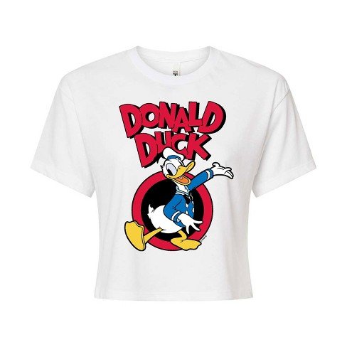 Women's - Disney - Donald Duck Cropped Graphic T-Shirt - image 1 of 4