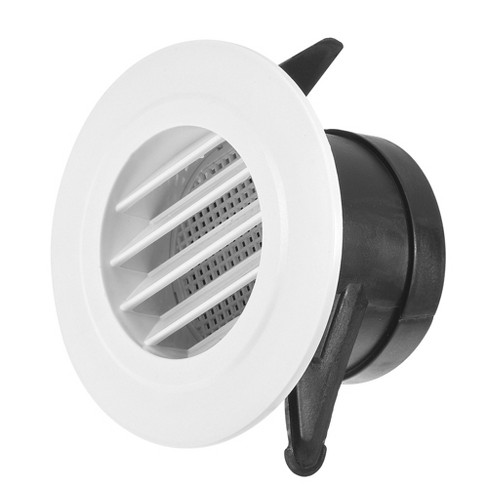 Unique Bargains Bathroom Office Screen Grille Cover Slanted Louver Round  Air Vent 3 Inch : Target