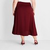 Women's Holiday Flowy Satin Midi Skirt - Future Collective - 2 of 3