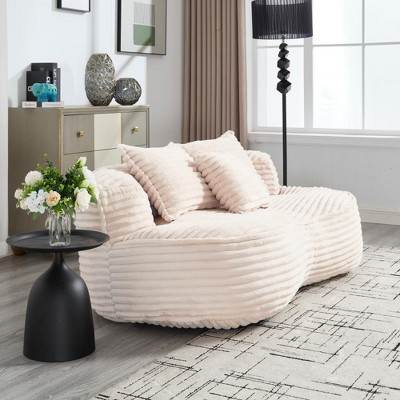Vynxaria Bean Bag sofa Lazy Sofa Durable Comfort Lounger High Back Bean Bag Chair Couch