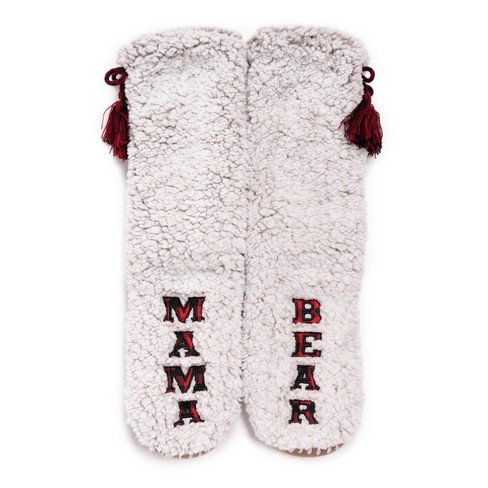 MUK LUKS Women's Family Slipper Socks-Light Grey S/M (5-7)