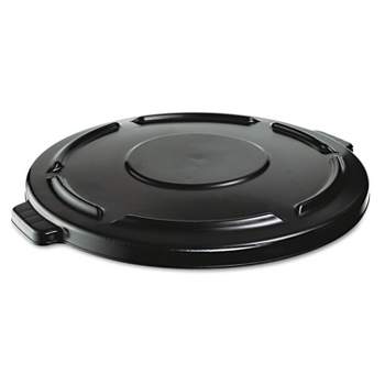 Rubbermaid Commercial Vented Round Brute Lid 24 1/2 x 1 1/2 Black 264560BLA
