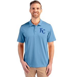 Kansas City Royals Cutter & Buck Prospect Eco Textured Stretch Recycled Mens Big & Tall Polo - 1 of 1