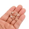 Unique Bargains Rhinestone Small Round Bulk Glass Spacer Beads for Jewelry Making Rose Gold 0.31" 100 Pcs - 3 of 4