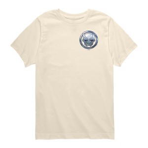 Boys' - Marvel - Black Panther Circle Logo Short Sleeve Graphic T-Shirt - 1 of 3