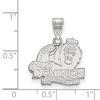 Black Bow Jewelry 10k White Gold Old Dominion Monarchs NCAA Medium Pendant - 2 of 3