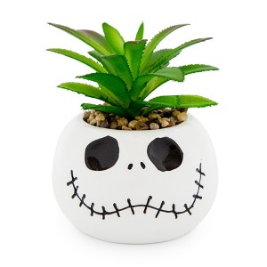 Silver Buffalo Disney The Nightmare Before Christmas Jack Skellington Ceramic Mini Planter - 1 of 4