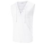 Clearlove Men's Tank Top Sleeveless Shirts V Neck Lace Up Retro Boho Shirts Summer Casual Tops - 3 of 4