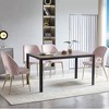 NicBex Set of 4  Hollow-Back Velvet Dining Chairs with Gold Metal Legs,Upholstered Armless Chairs for Kitchen,Living Room(3 Colors) - 2 of 4