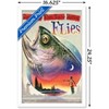 Trends International James Mazzotta - Bass Fly Fish Framed Wall Poster Prints - 3 of 4
