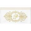 Linum Home Textiles 100% Turkish Cotton MONICA Gold Thread 2PC Embellished Bath Towel Set - 3 of 3