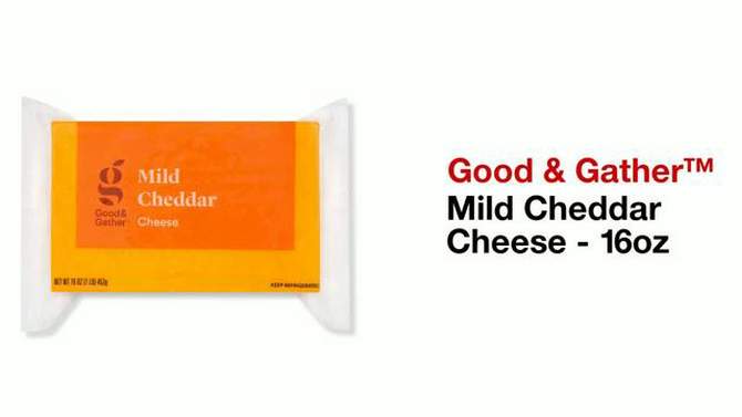 Mild Cheddar Cheese - 16oz - Good & Gather&#8482;, 2 of 5, play video