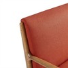 COWLOWN Mid Century Lounge Chair, Solid Wood Frame Accent Chair with Textured Upholstery - 4 of 4
