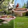 Good Directions 21" Hanging Fired Copper Bird Bath - Orange - 2 of 4