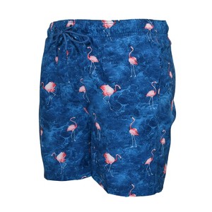 U.S. Apparel Men's 6" Flamingo Bay Swim Trunks | Navy Blue - 1 of 4