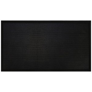 A1HC Natural Rubber Premium Stud Scrapper Fingertip Entrance Floor Mat for High Traffic Area Black - 1 of 4