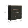 XIYUYEU 4 Drawers Dresser for Bedroom,Modern Dresser with Versatile Design,Dressers for Kids Room,Living Room,Entry and Hallway,Black/White - 3 of 4