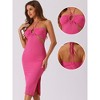 Allegra K Women's Sleeveless Halter Cutout Bodycon Cocktail Party Dress - image 2 of 4