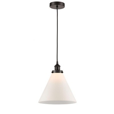 Cone - 1 Light Mini Pendant In Industrial Style-14.75 Inches Tall and 12 Inches Wide